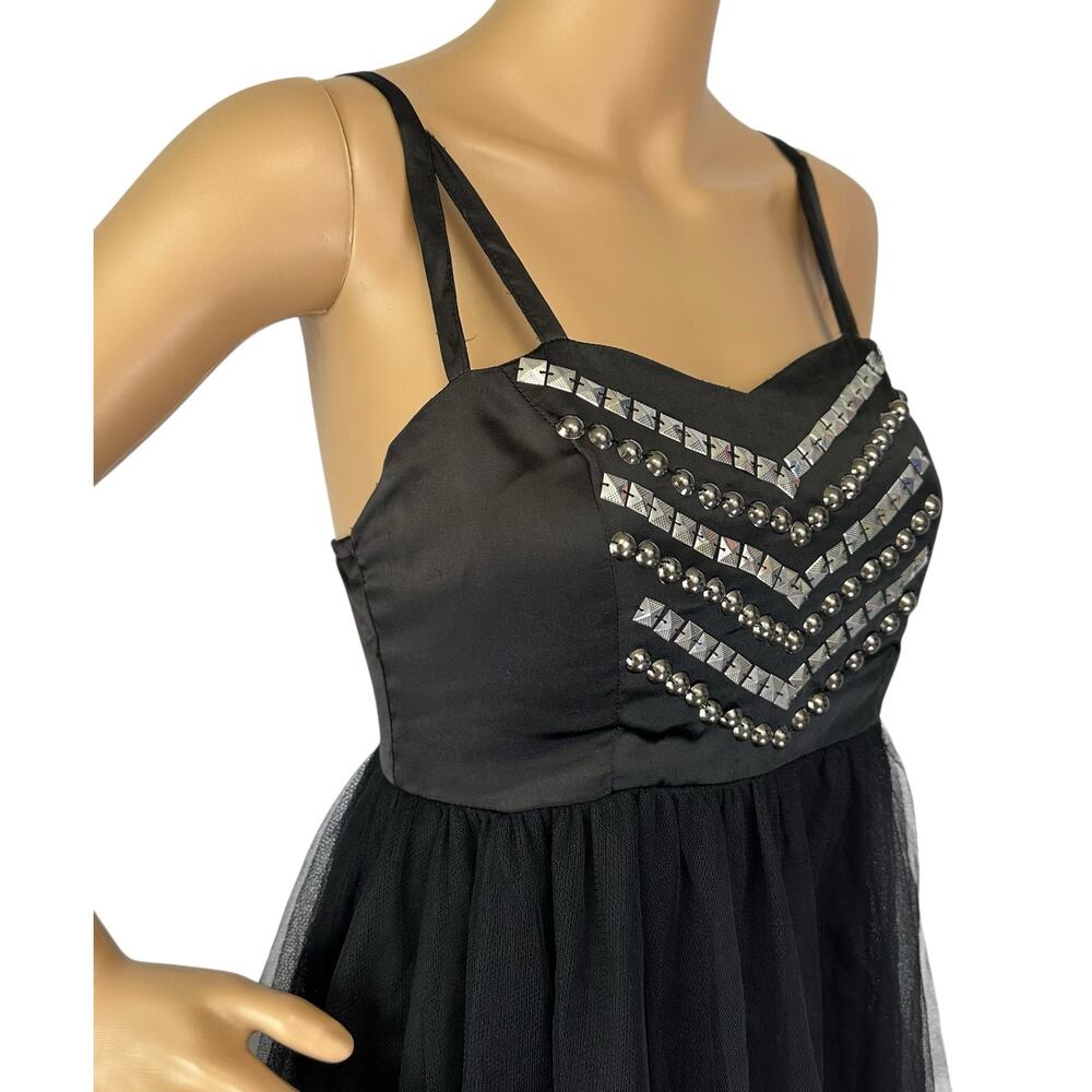 Hot Topic Studded Tutu Mini Dress Black Size M Tulle - Seen on WWE Diva AJ Lee - Picture 12 of 15